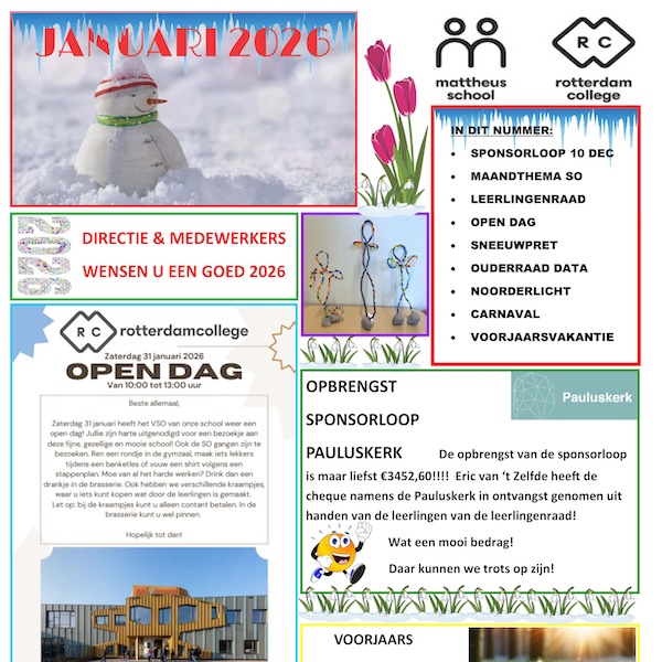 Nieuwsbrief januari 2026